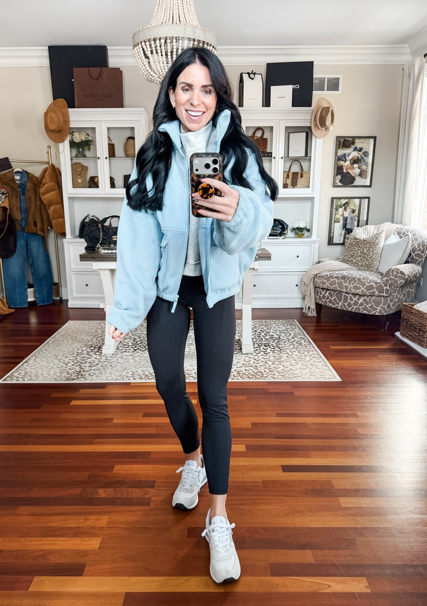 Small sweatshirt and jacket 
Medium leggings 

#LTKFindsUnder50 #LTKActive