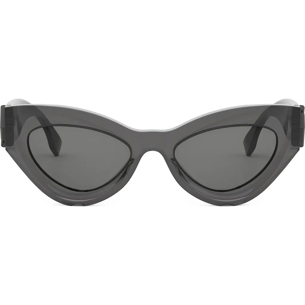 Fendi FF Diamonds 52mm Cat Eye Sunglasses in Grey/Other /Smoke at Nordstrom Rack | Nordstrom Rack