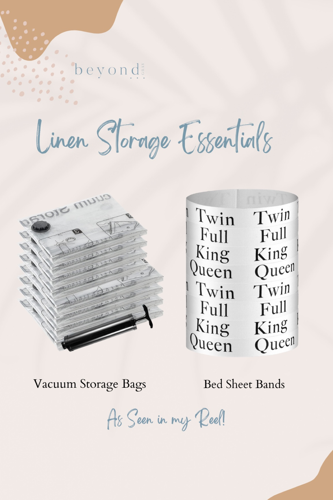 Two linen closet storage essentials. I’ve had both of these for over a year. As seen in my reel! 

#LTKhome