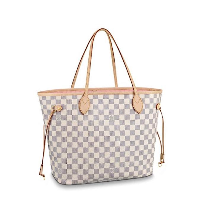 HPASS Neverfull Style Designer Woman Organizer Handbag Damier Tote Shoulder Fashion Bag Medium Size | Amazon (US)