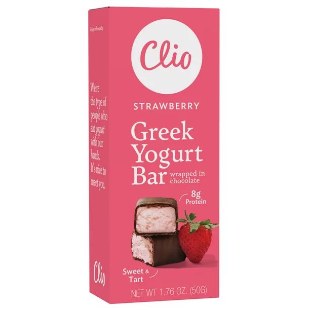 Clio Greek Yogurt Bar, Strawberry, 1.76 Oz | Walmart (US)