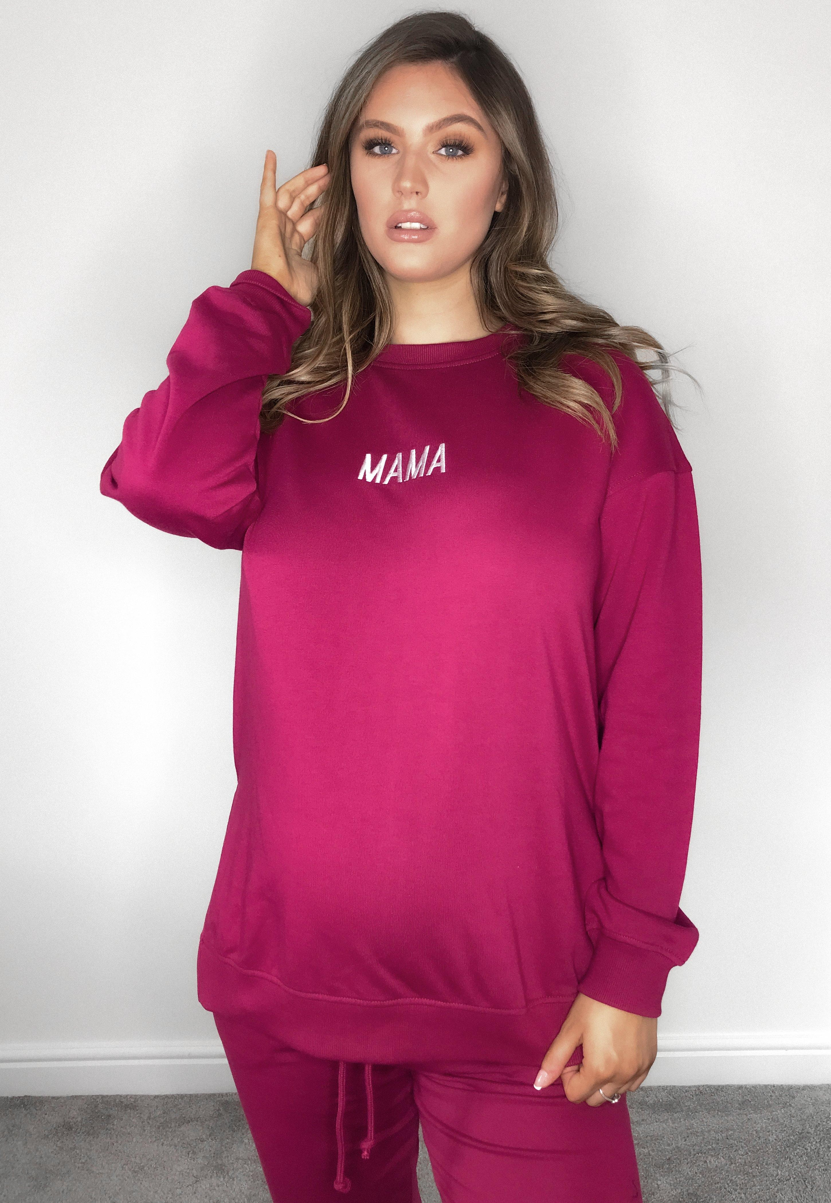 Raspberry Mama Slogan Maternity Sweatshirt | Missguided (US & CA)