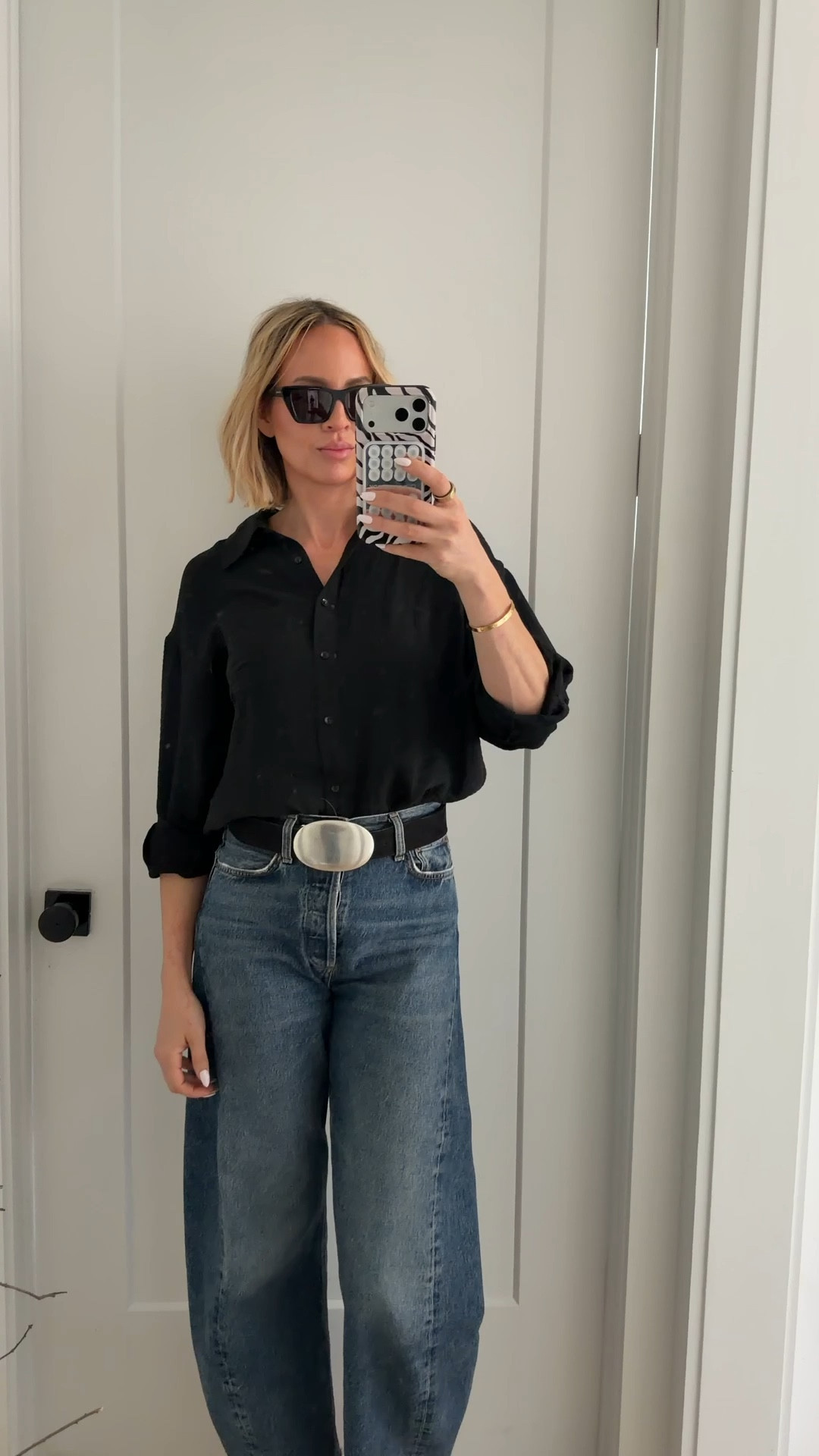 Top is from Christina Karin but it’s old, linked some similar ones below. Jeans run tts 

#LTKootd #LTKOver40 #LTKTall