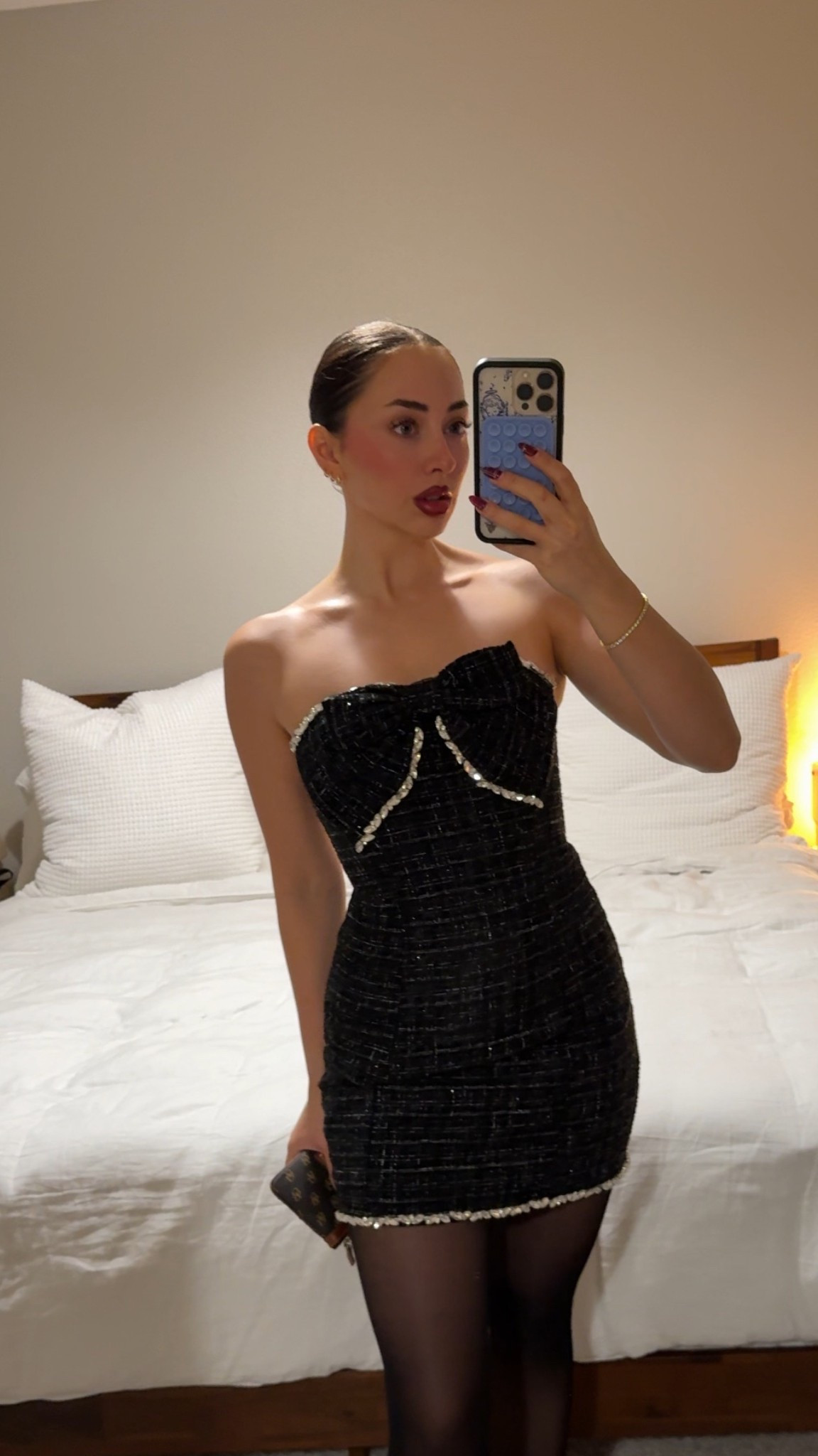 Bow holiday mini dress 

#LTKHoliday #LTKootd