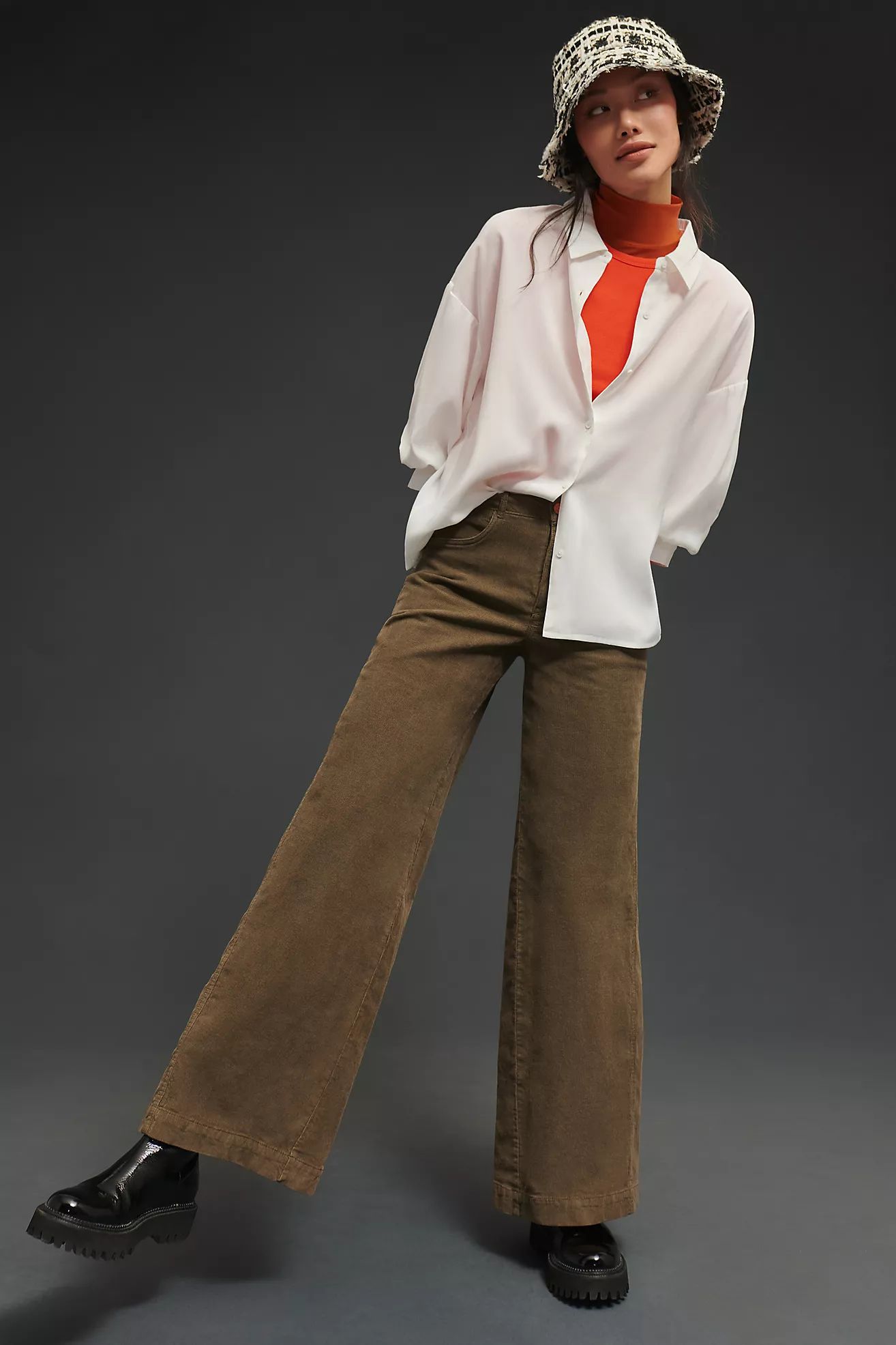 The Gwen Wide-Leg Corduroy Pants | Anthropologie (US)