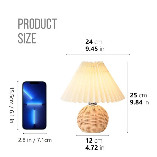 9.84" Pleated Table Lamp | Wayfair North America