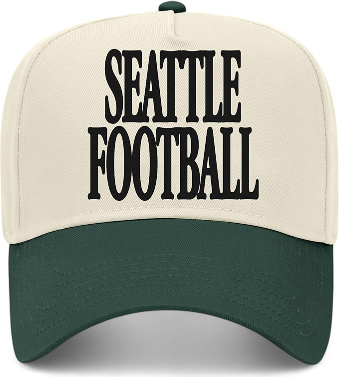 Seattle Football Serif Hat | Premium Adjustable Snapback Baseball Trucker Hats for Men & Women | Amazon (US)