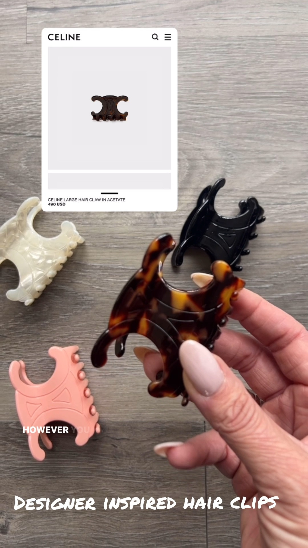 These Celine inspired hair clips are so good! Four for under $30! Designer inspired accessories, Luxe for less, Amazon find, bougie on a budget #LaidbackLuxelife

Hey Beautiful! Feel free to comment on this post if you have any questions! 🫶🏽

Follow me for more fashion finds, beauty faves, lifestyle, home decor, sales and more! So glad you’re here!! XO, Karma

#LTKgrwm #LTKootd #LTKBeauty