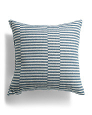 22x22 Alternating Jacquard Stripe Outdoor Pillow | Throw Pillows | Marshalls | Marshalls