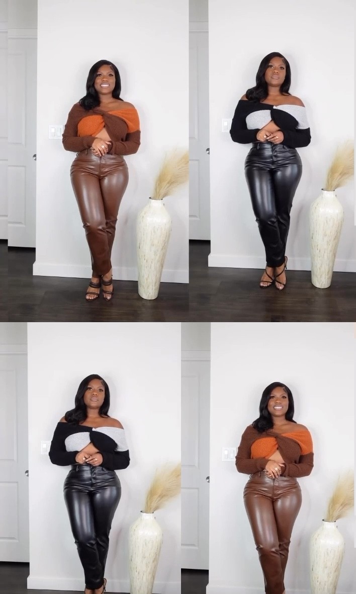 Found the really cute sweater and faux leather pants from Walmart for under $40! This outfit is perfect fall fashion find 

#LTKstyletip #LTKunder100 #LTKSeasonal