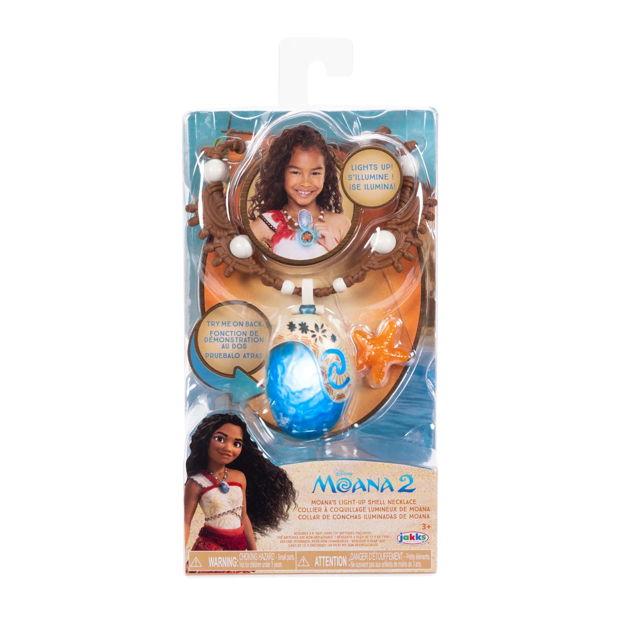 Disney's Moana 2 Light-up Shell Sea Star Play Necklace Accessory Suggested Ages 3 years and Up | Walmart (US)
