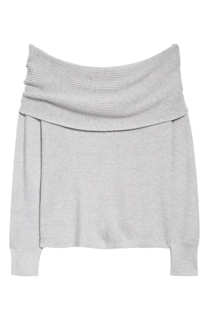 Leith Off the Shoulder Sweater | Nordstrom
