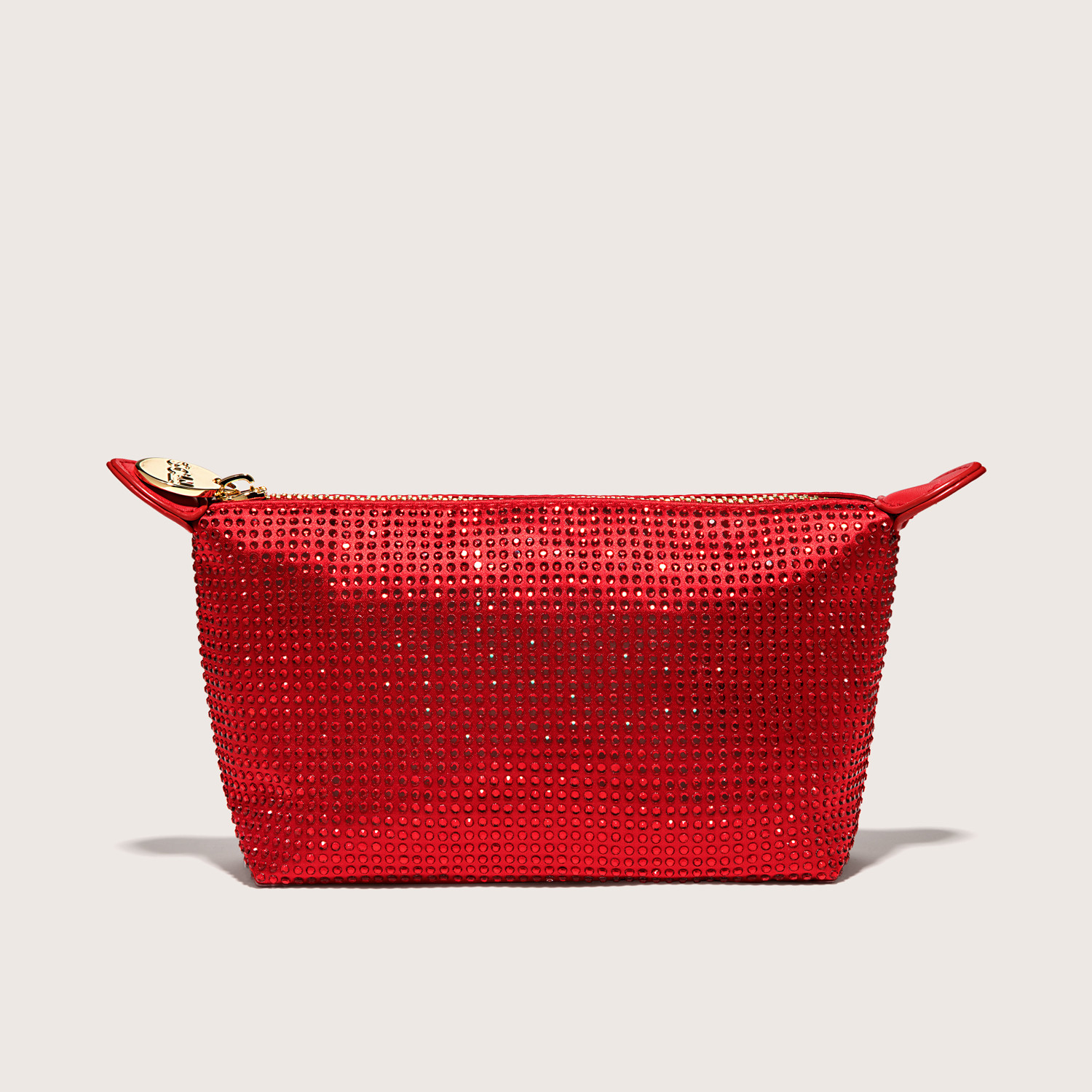 Red Sparkle Nylon Travel Pouchette Zip Bag | Stoney Clover Lane | Stoney Clover Lane