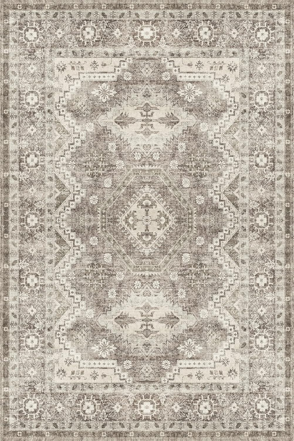 Rugland 8x10 Area Rugs - Stain Resistant Washable Rug, Anti Slip Backing Rugs for Living Room, Vi... | Amazon (US)