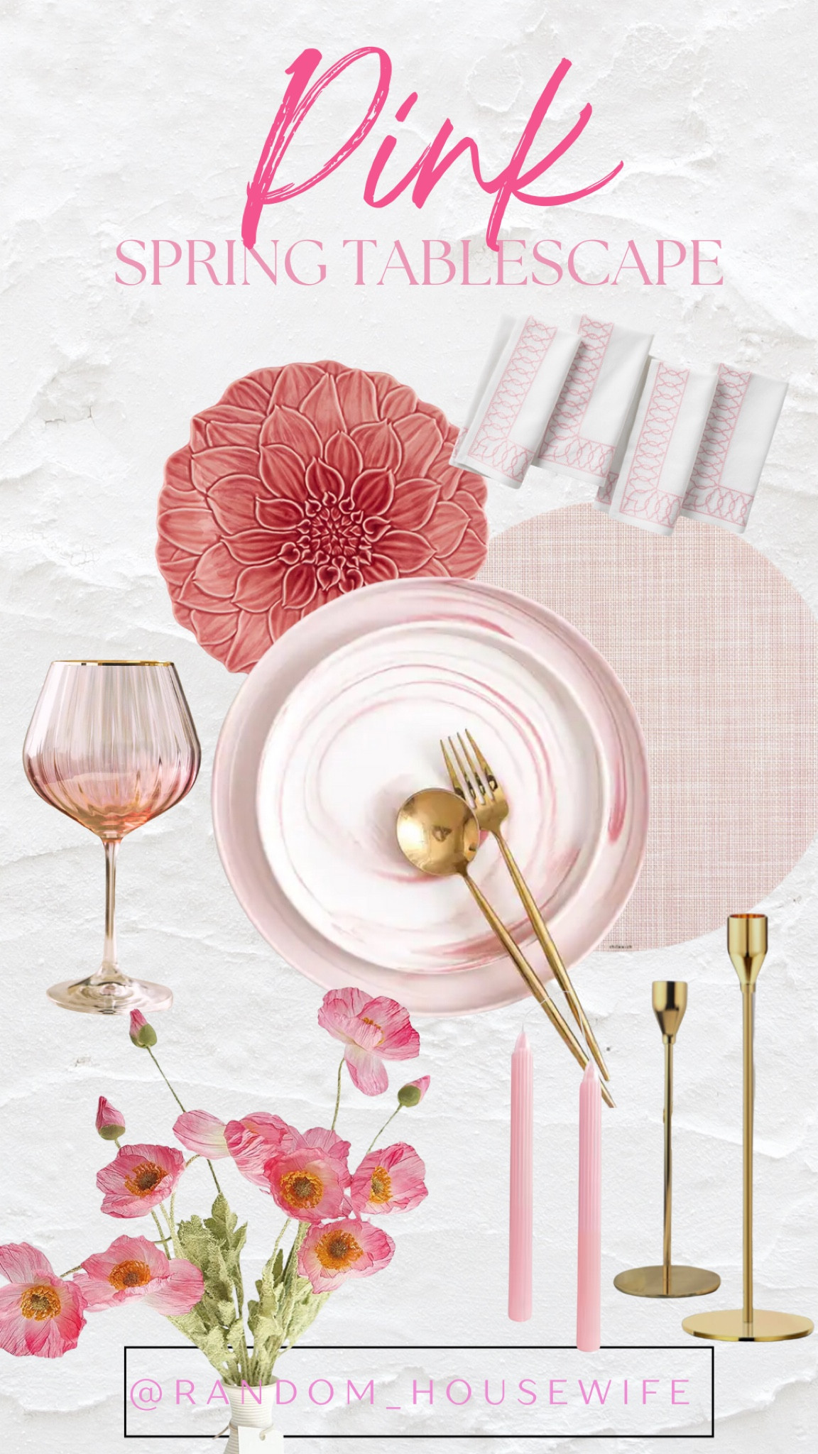 Spring Tablescape - Pink 

#LTKparties #LTKSeasonal #LTKhome