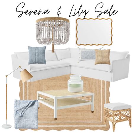 Serena & Lily SALE! 
Rugs
Coaches
Mirrors 
Coffee table 
Floor lamp 
Pillows 
Lighting 
Home decor sale 

#LTKhome #LTKFind