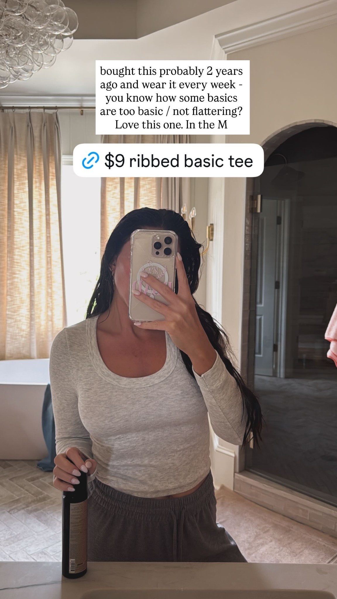 bought this probably 2 years ago and wear it every week - you know how some basics are too basic / not flattering? Love this one. In the M