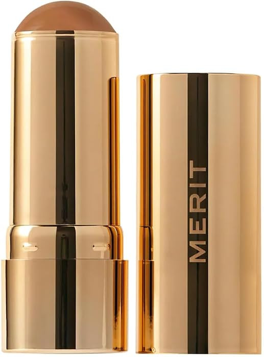 Merit\u00e9 Bronze Balm, Sheer Buildable Cream Sculpting Bronzer, Natural Finish, Lightweight For... | Amazon (US)