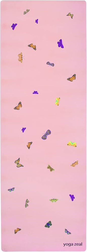 Yoga Mats By Yoga Zeal - Luxuriously Soft, Thick, Non-Slip, Hot Yoga Mat. Eco Printed. Designed t... | Amazon (US)