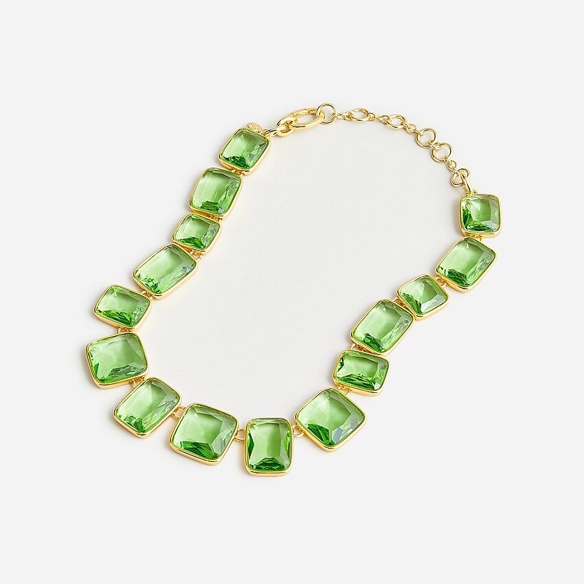 Faceted crystal necklace | J.Crew US