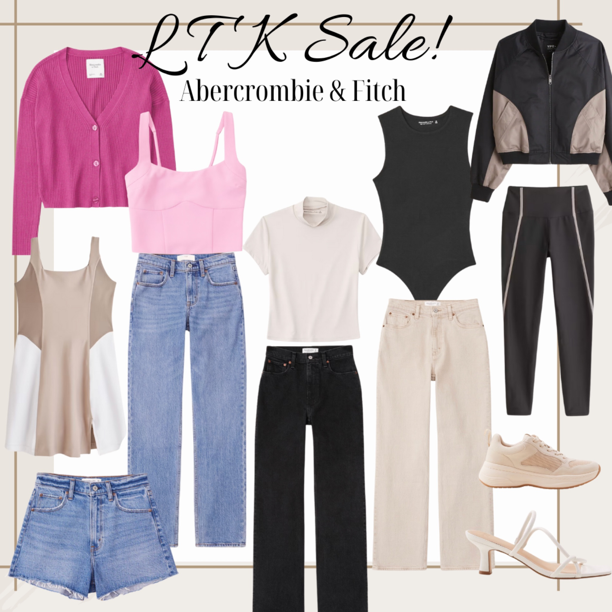 #LTK Sale Abercrombie 🙌🏼one of my fave places to shop for Jeans. Noticed that they now do athletic wear is so good! I definitely will be ordering some things tonight sale ends Sunday. #fitness #jeans #Dress 

#LTKFind #LTKsalealert #LTKSale