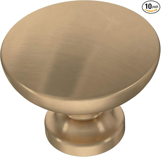 Franklin Brass - Fulton Champagne Bronze Round Cabinet Knobs 1-3/16" Easy Install, Durable Hardwa... | Amazon (US)