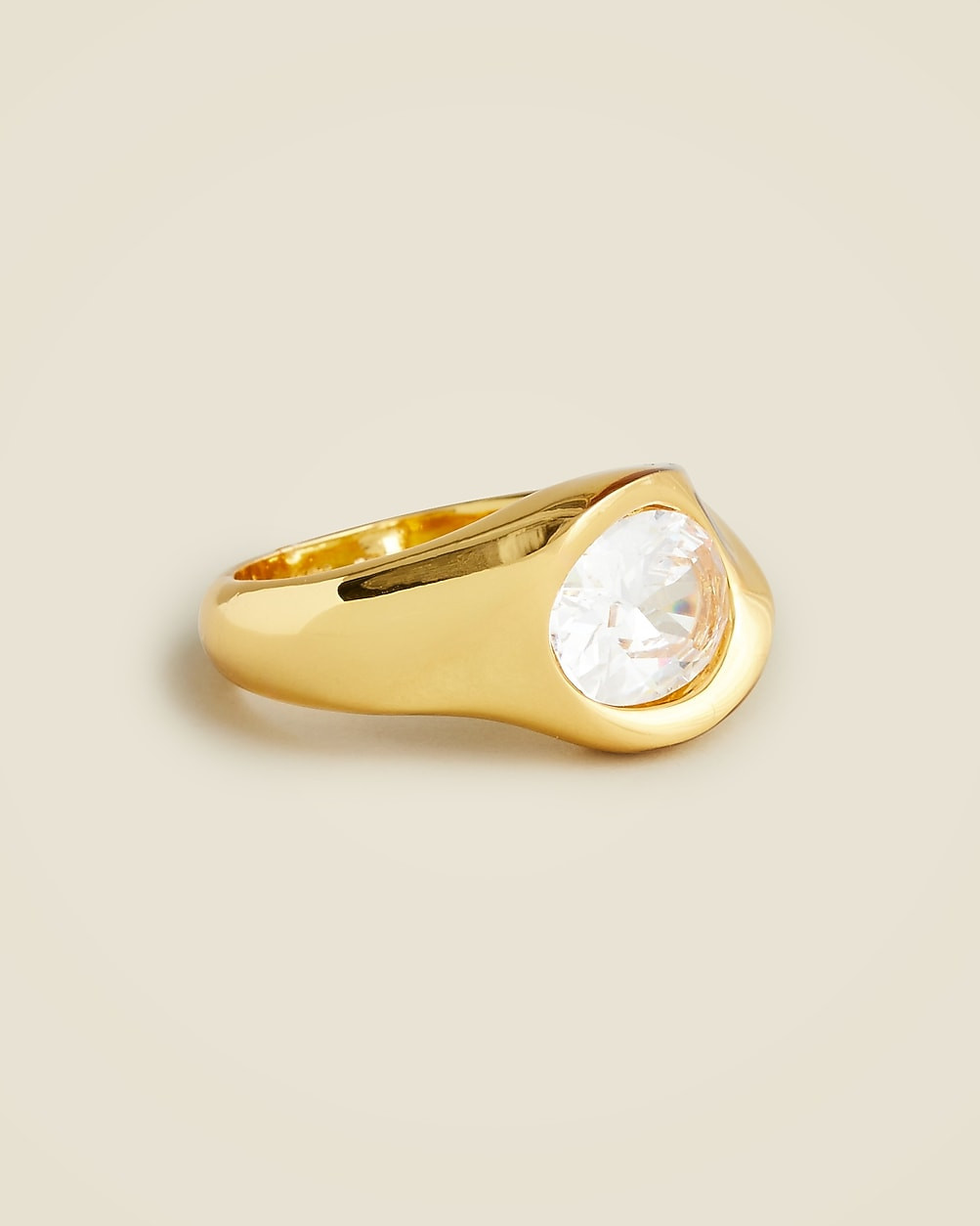 Sculpted crystal ring | J. Crew US