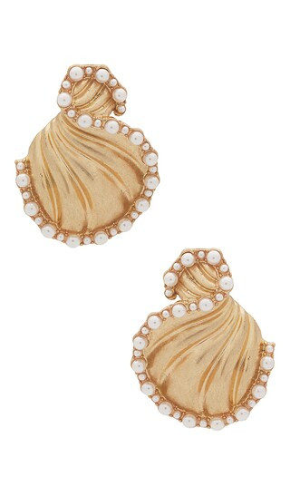 Marine Earring in Gold | Revolve Clothing (Global)