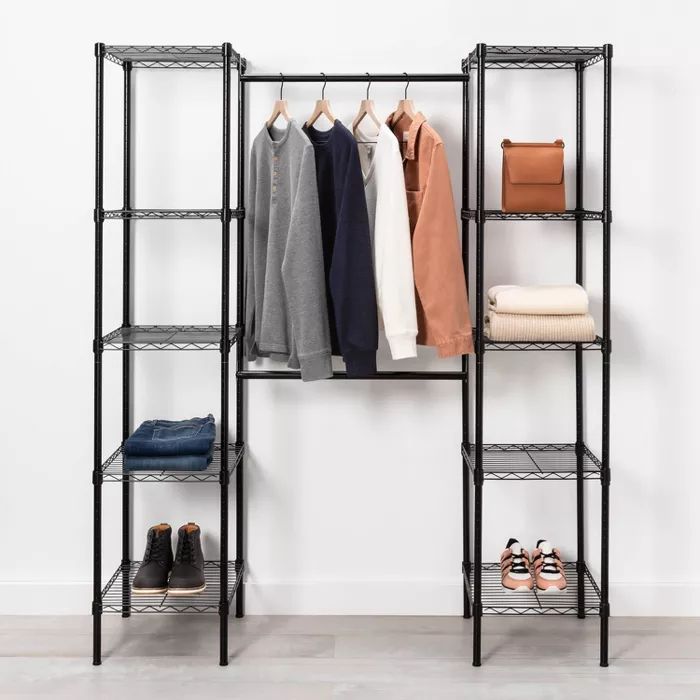 4-8&#39; Wire Closet System Black - Made By Design&#8482; | Target