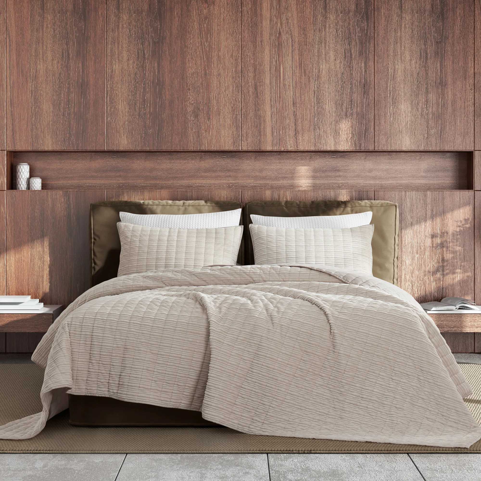 Wonderful Textile Wonderful Velvet Reversible 3 Piece Quilt Set & Reviews | Wayfair | Wayfair North America