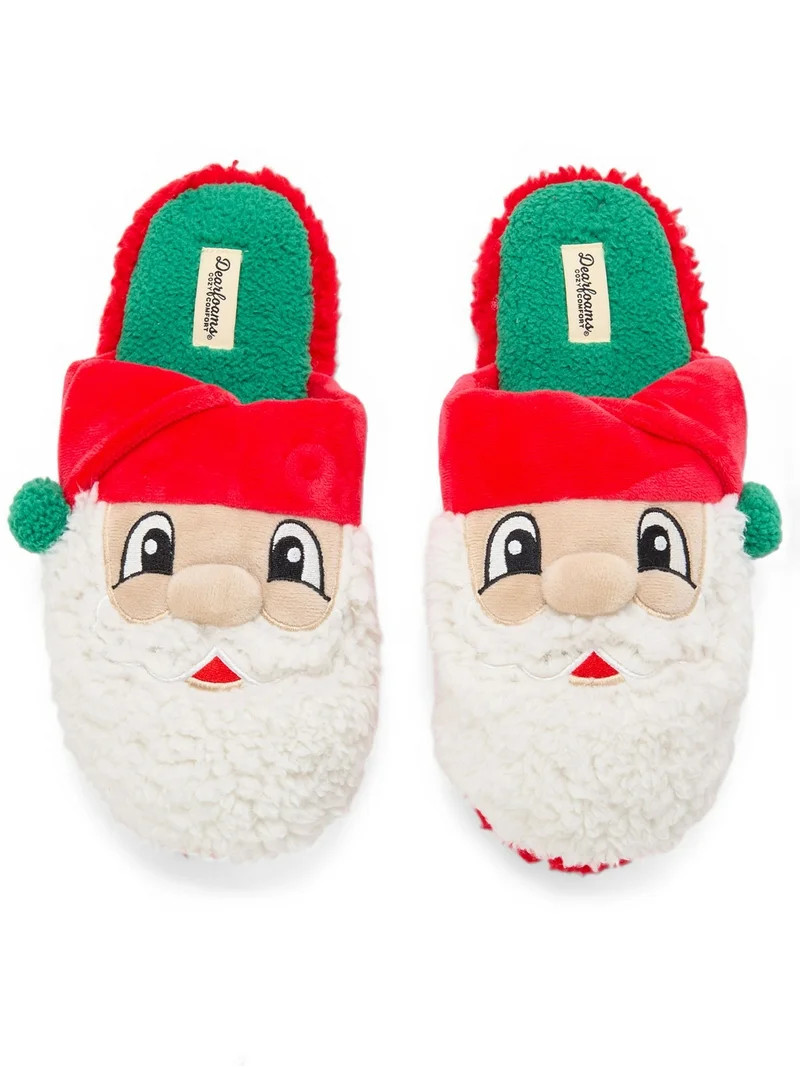 Dearfoams Cozy Comfort Holiday Novelty Slippers | Walmart (US)