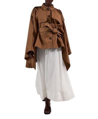 Cape Detail Trench Coat | Bloomingdale's (US)