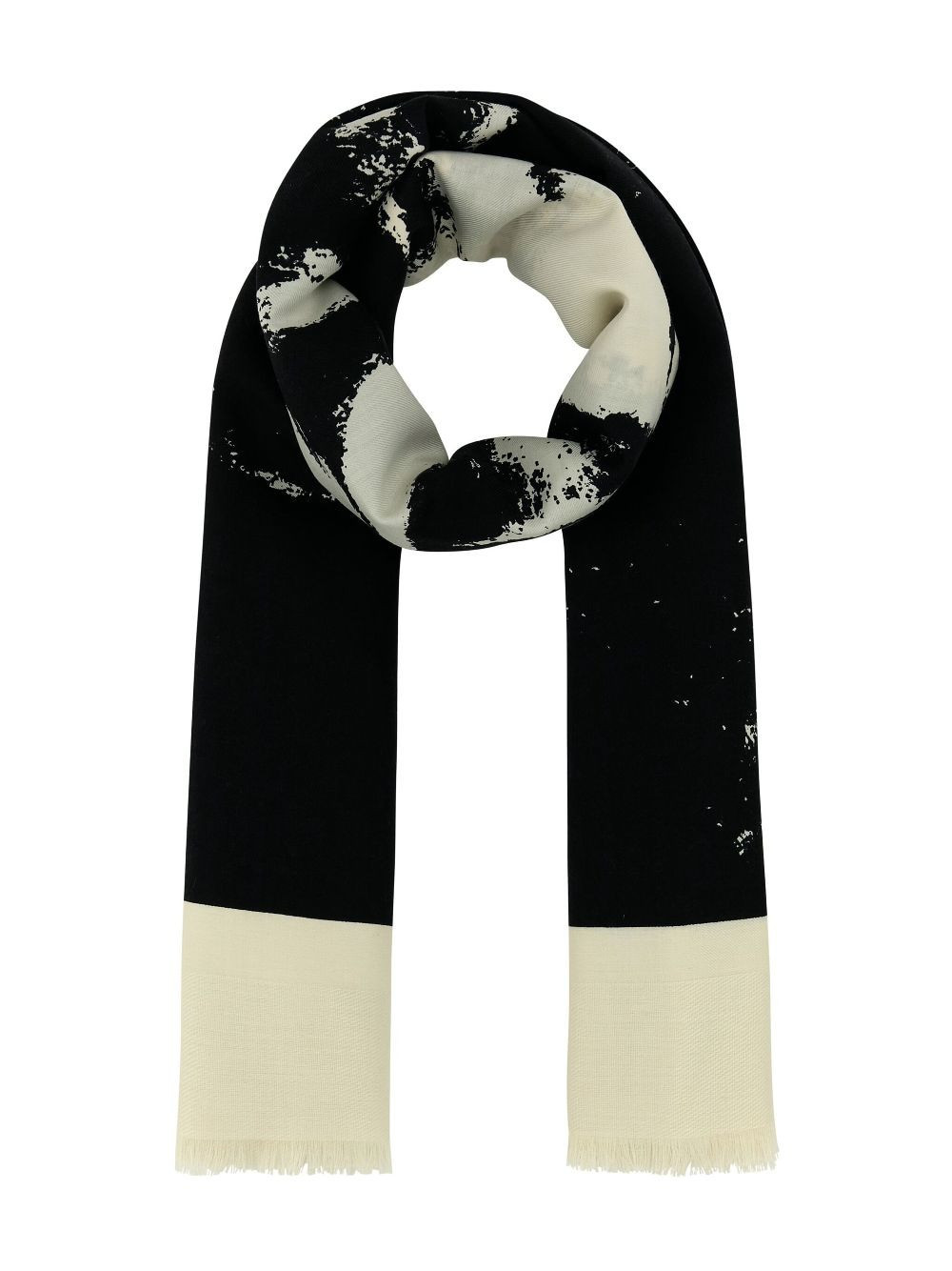 Alexander McQueen skull-print scarf - Black | Farfetch Global