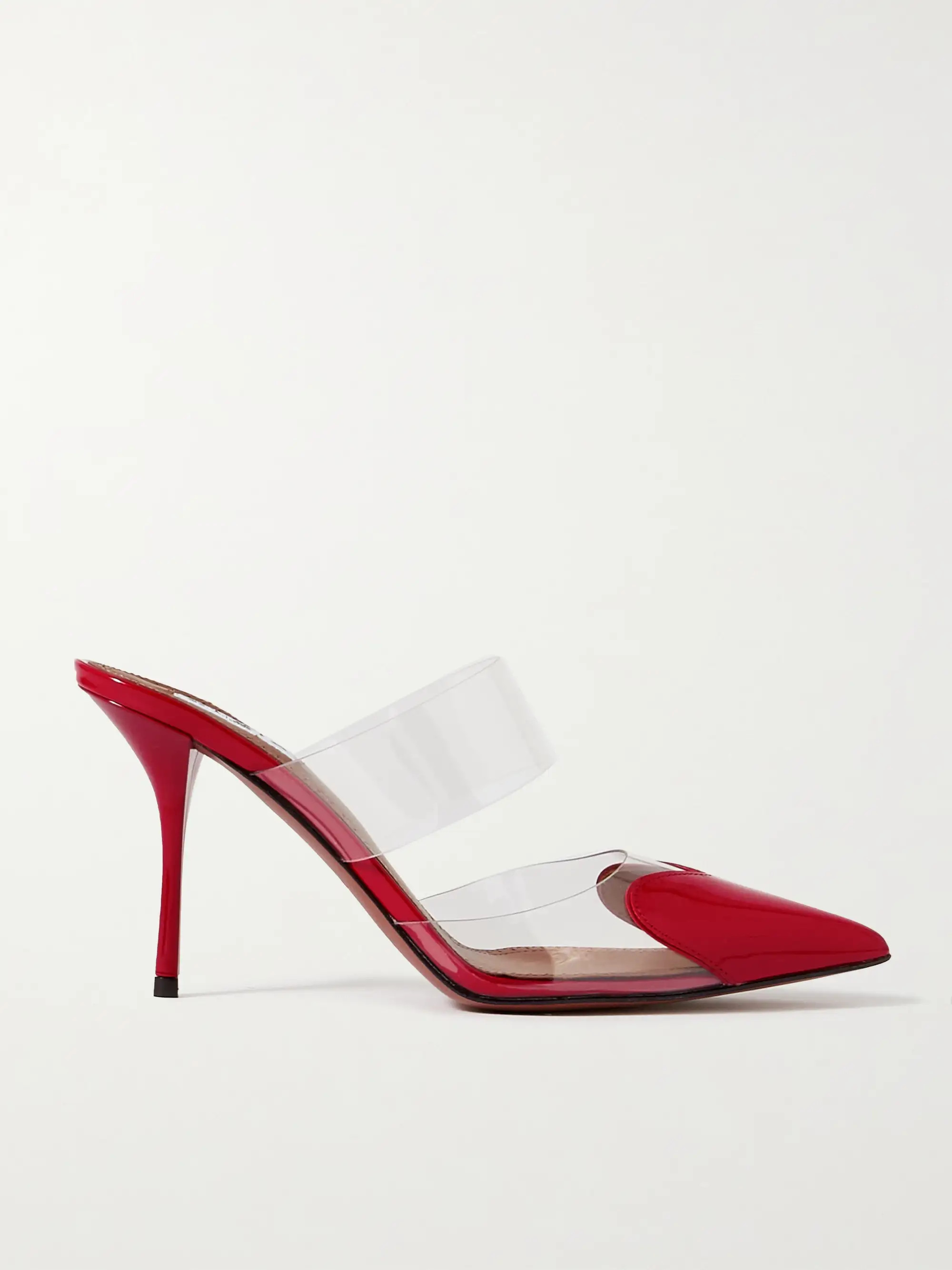 Cœur 90 PU and patent-leather mules | NET-A-PORTER APAC