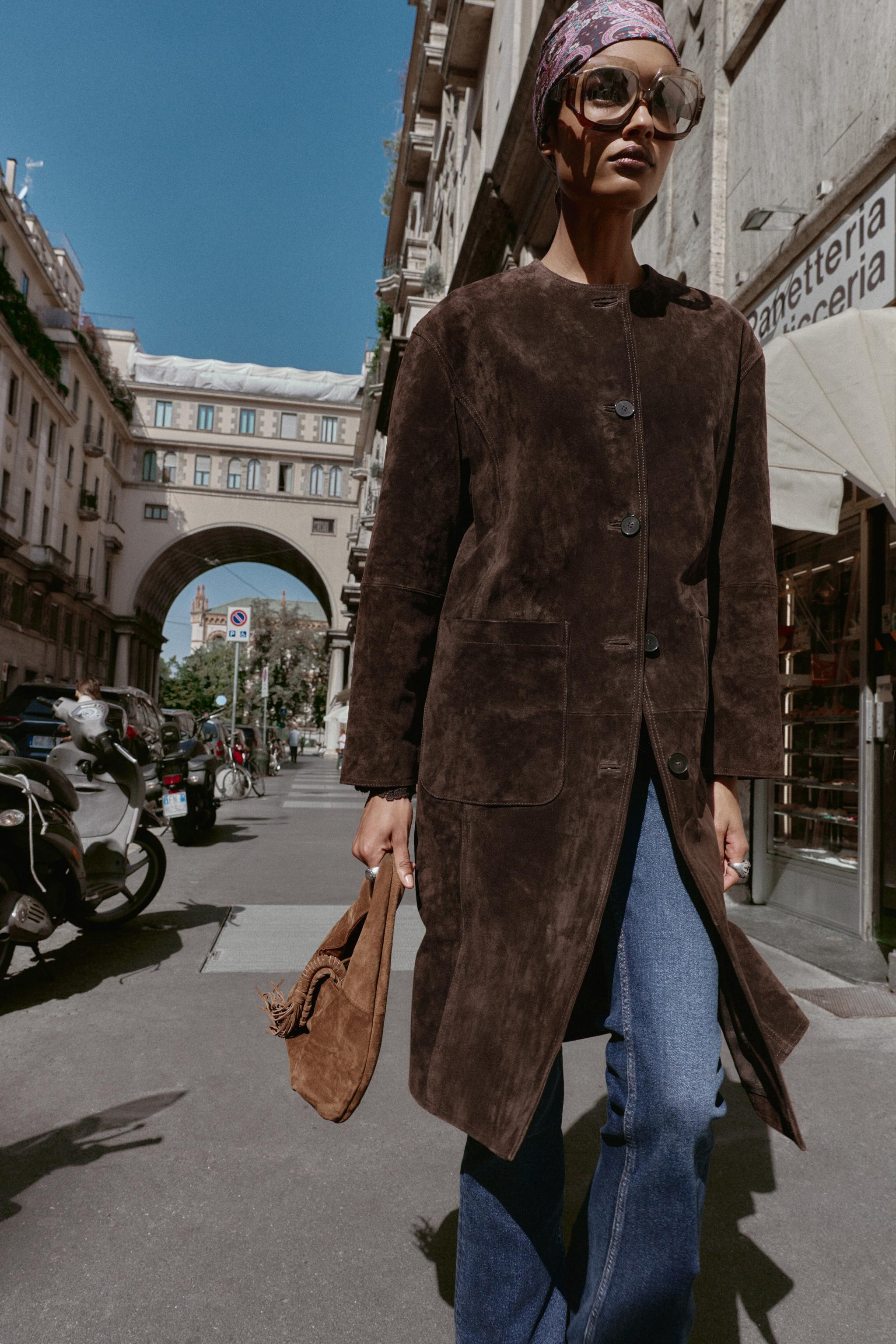 100% LEATHER COAT | Zara US