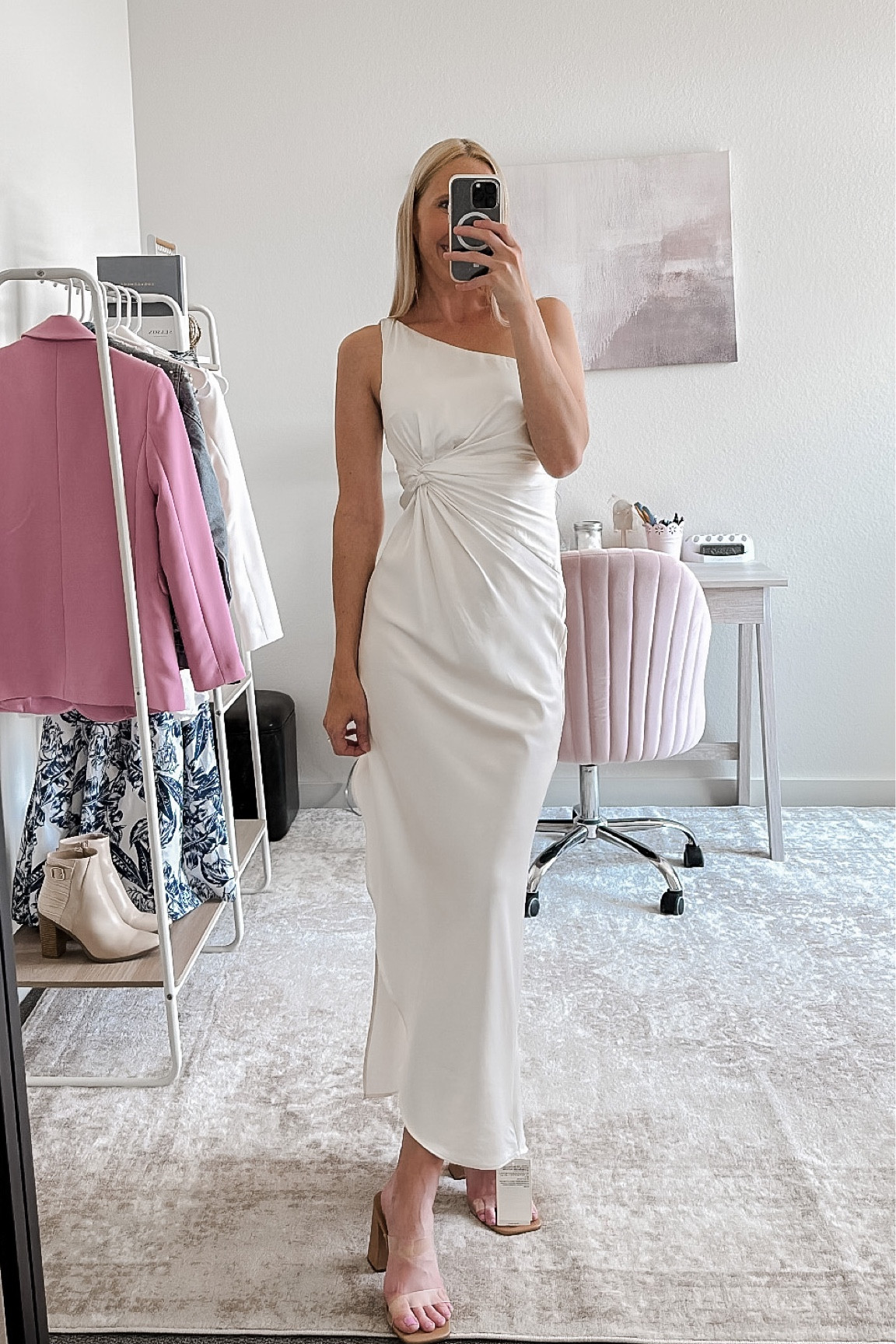 Engagement photo outfit 📸💍 I love this white satin dress! It’s gorgeous and fits amazing. I’m in the XXS. I always size down for one shoulder dresses since I’m smaller up top!

White dresses, satin white dress, rehearsal dinner dress, engagement photo dress, bride to be, engagement photoshoot dress, engagement party dress, engagement photo outfits, one shoulder dress, one shoulder satin dress, white one shoulder dress, engagement photos, long white dress, white maxi dress with slit, lulus white dresses, lulus dresses, bridal dresses, bridal luncheon, bridal shower dress, white midi dress, wedding shower dress #rehearsaldinnerdress #engagementphotooutfit #whitedresses

#LTKFind #LTKstyletip #LTKwedding