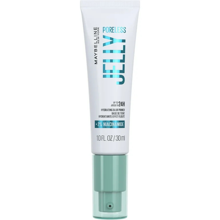 Maybelline Poreless Jelly Hydrating Blur Primer with 2% Niacinamide, Clear, 1 fl oz | Walmart (US)