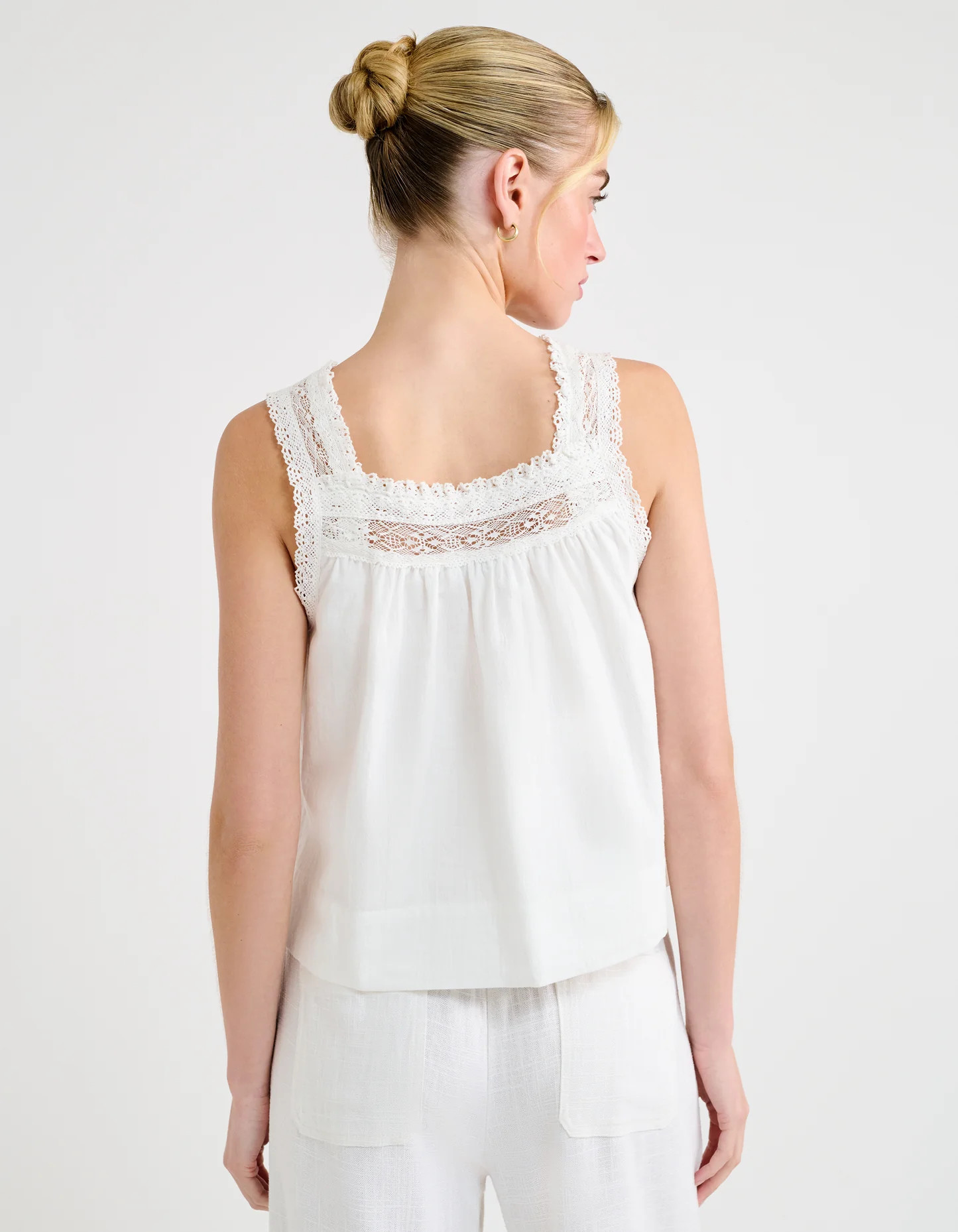 Willow Cotton Tank Top in White | Shop Women's Tanks | Rumored