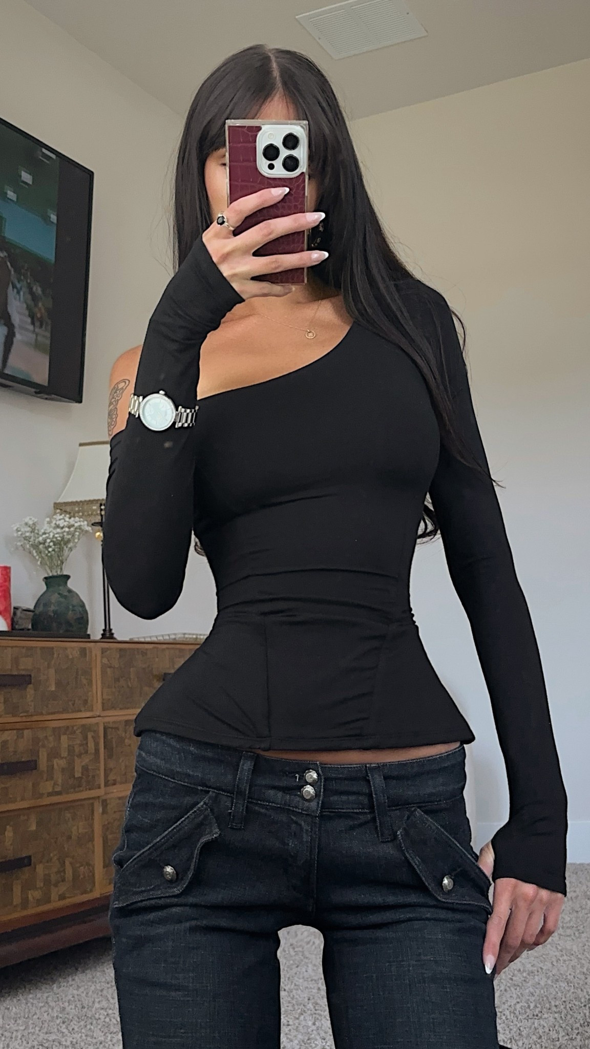 another moment for this corset top 

shapewear, fashion hack, spring outfit ideas, capsule wardrobe, long sleeve, off the shoulder, ta3

#LTKStyleTip