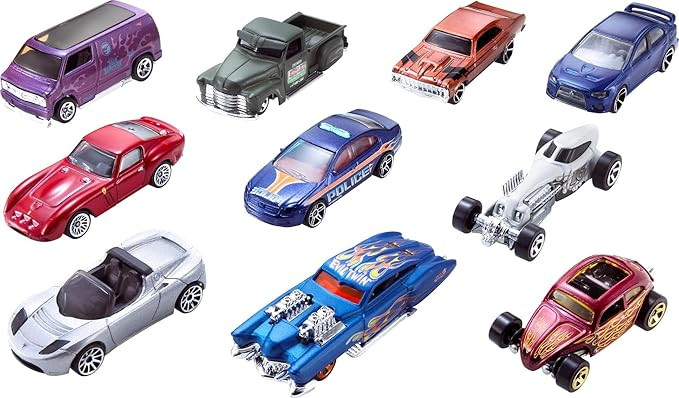 Hot Wheels Set Of 10 1:64 Scale Toy Trucks And Cars For Kids And Collectors (Styles May Vary) [Am... | Amazon (US)