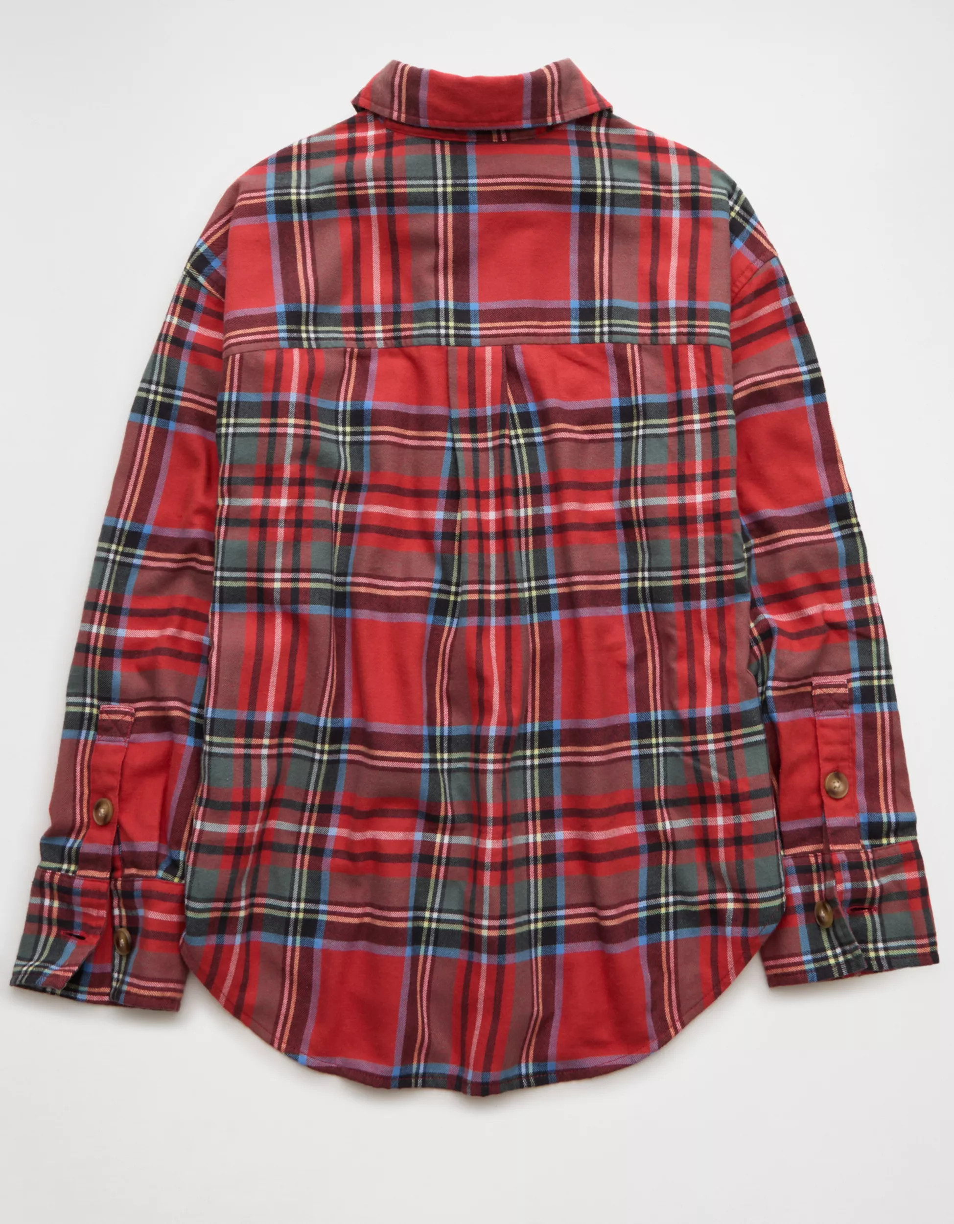 AE Plaid Button-Up Shirt | American Eagle Outfitters (US & CA)