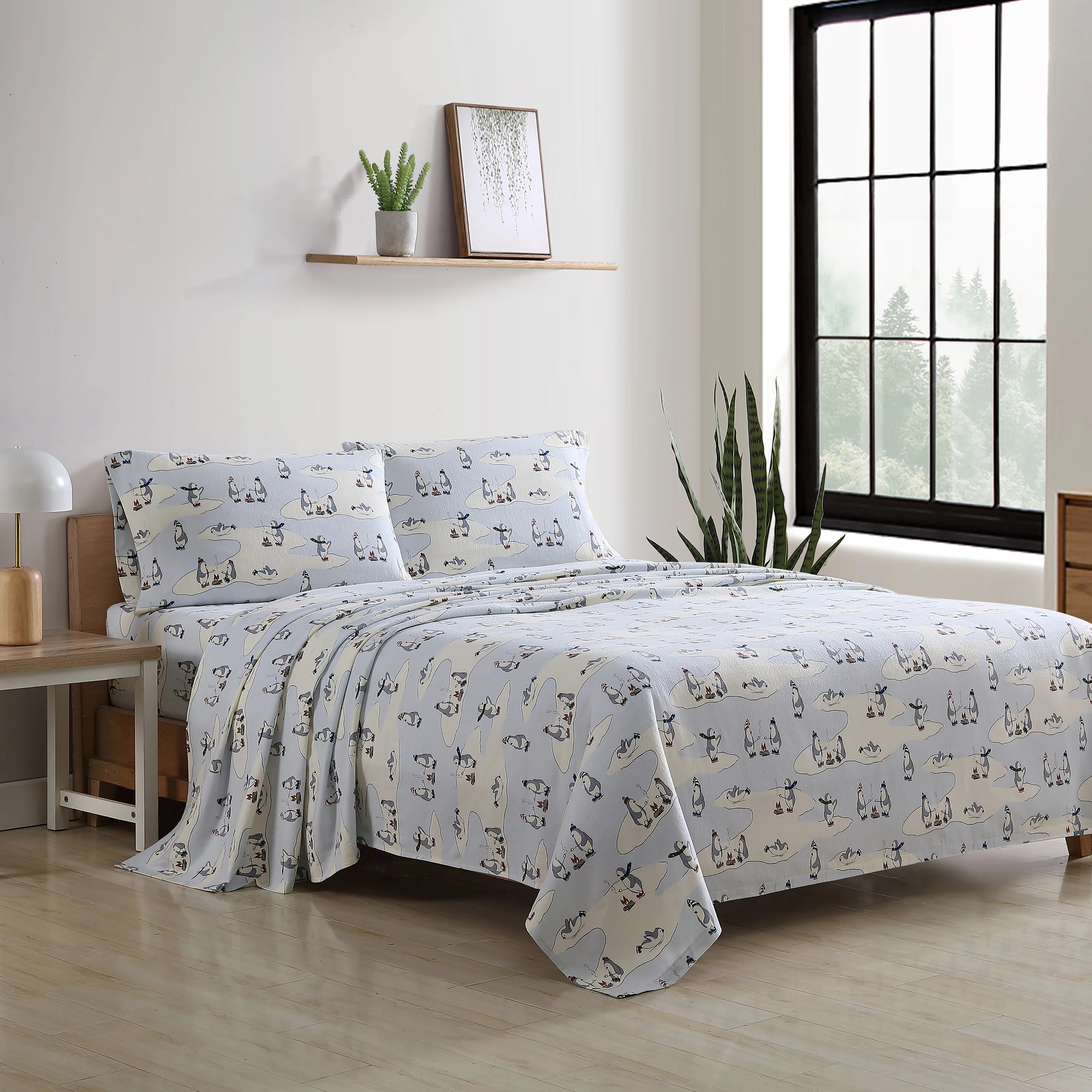 Eddie Bauer Cozy Cotton Flannel Sheet Sets | Wayfair North America
