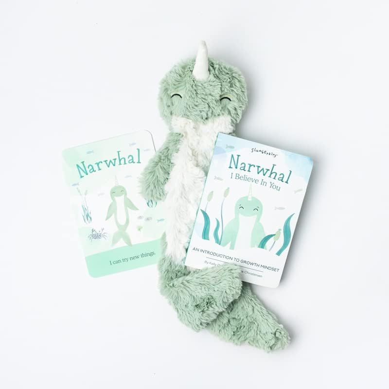 Amazon.com: Slumberkins Narwhal Snuggler, Promotes Growth Mindset | Cuddly Interactive Creatures ... | Amazon (US)