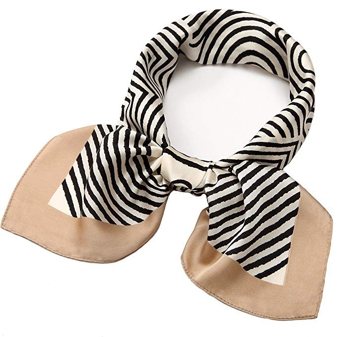 NaSoPerfect Silk Like Scarf Square Satin Hair Scarf Fashion Neck Scarfs for Women 27'' x 27'' | Amazon (US)