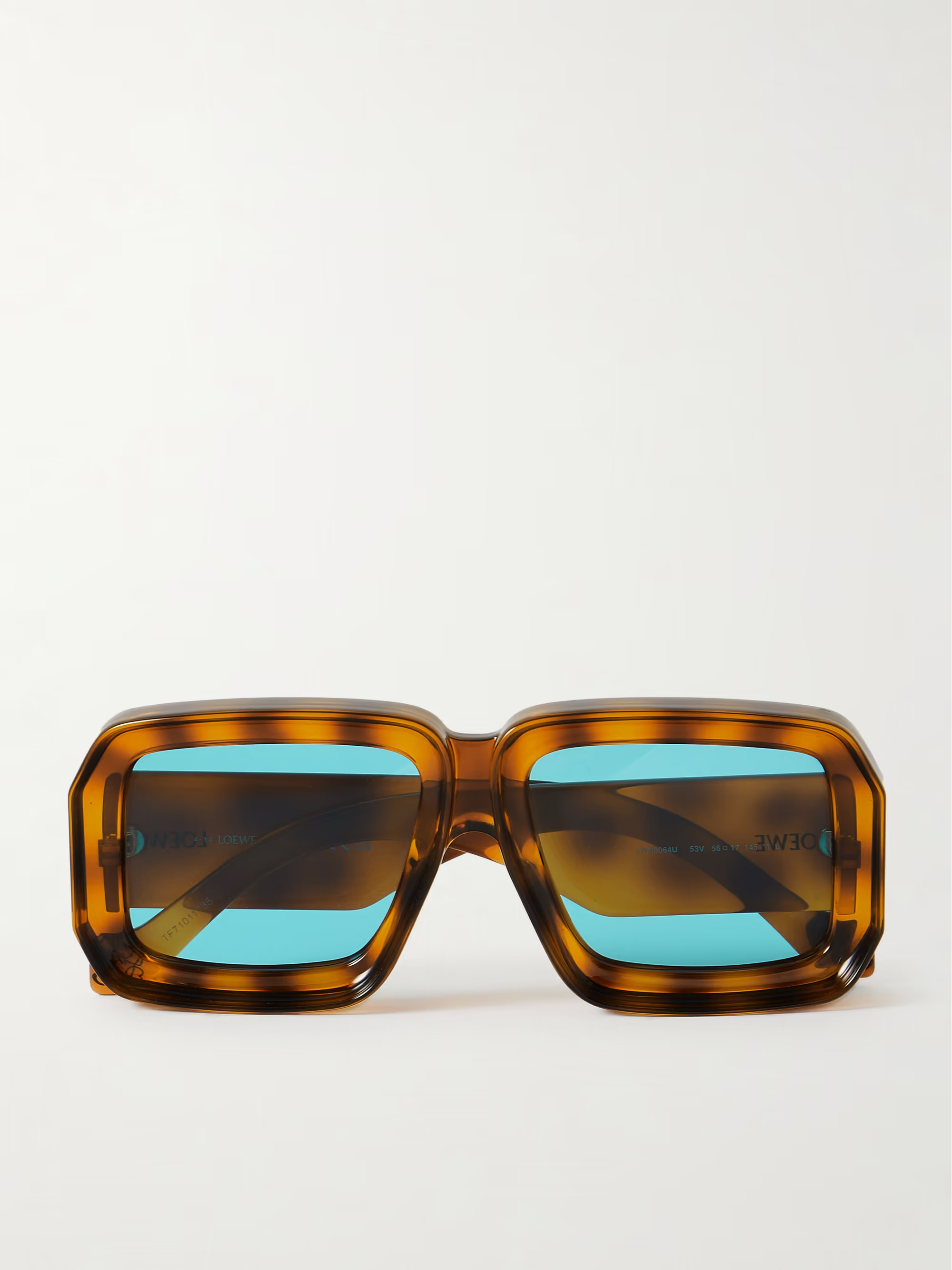 LOEWE EYEWEAR+ Paula's Ibiza square-frame tortoiseshell acetate sunglasses | NET-A-PORTER (US)