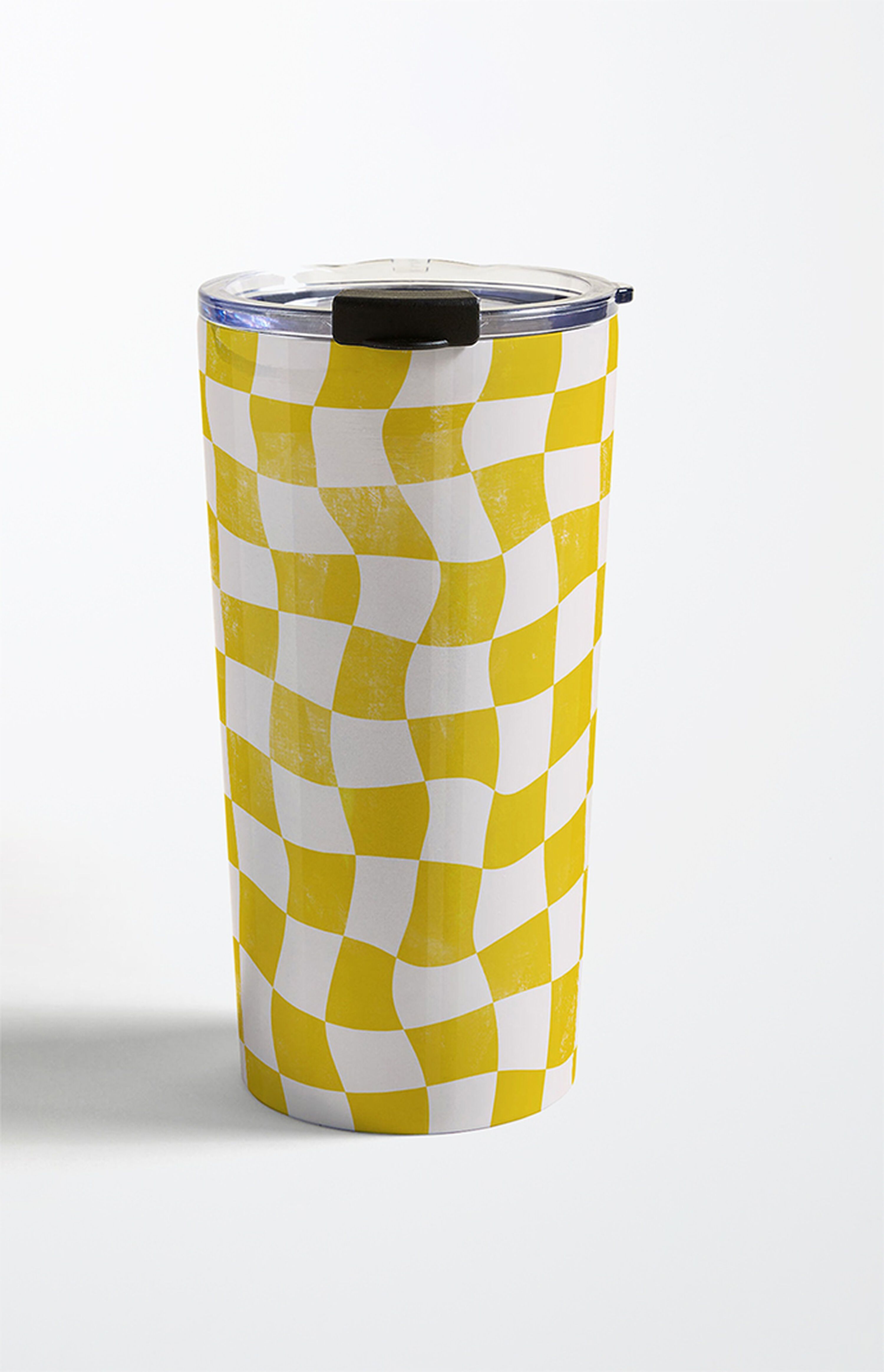 Deny Designs Avenie Warped Checkerboard Travel Mug | PacSun | PacSun