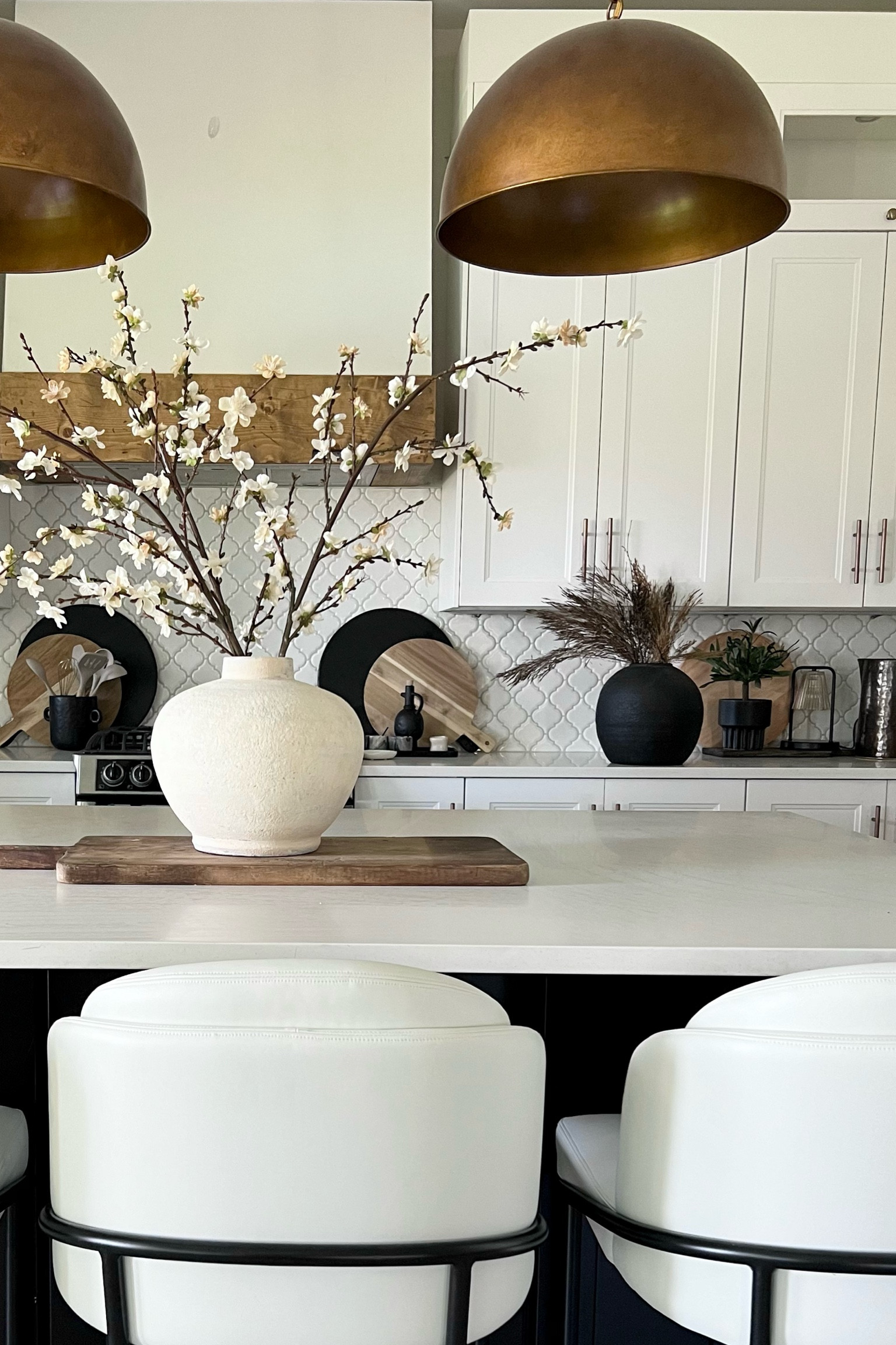 Faux cherry blossom stems..love these ones from Michael’s..very budget friendly! 
Spring decor, kitchen decor 

#LTKhome