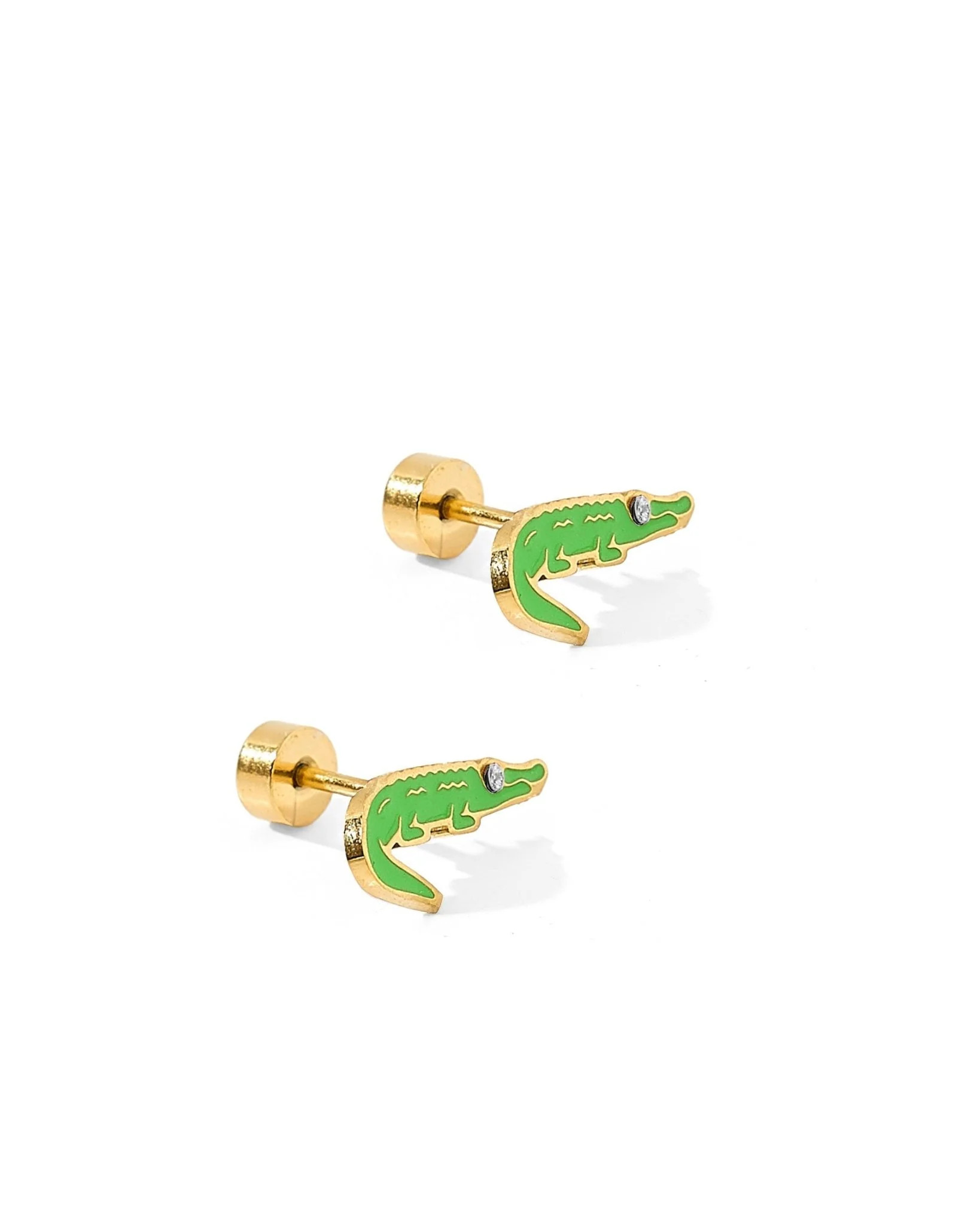 Screw back Stud Earrings - Gator - Shop LINNY CO | LINNY CO LLC