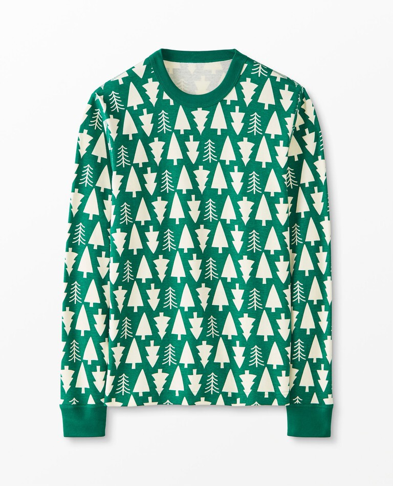 Adult Unisex Holiday Print Long John Pajama Top | Hanna Andersson