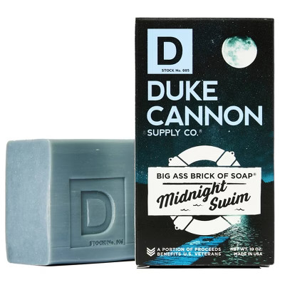 Duke Cannon Midnight Swim Big Brick of Soap - Sea Grass & Sandalwood Bar Soap for Men - 10 oz | Target